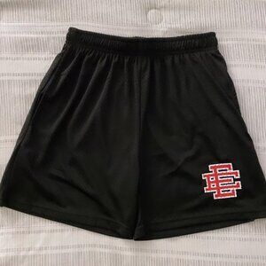 Certified authentic Eric Emanuel Black and Red Shorts